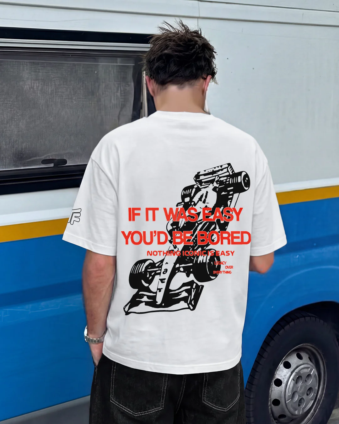 Ain't Easy Heavyweight White T-shirt - Image 5