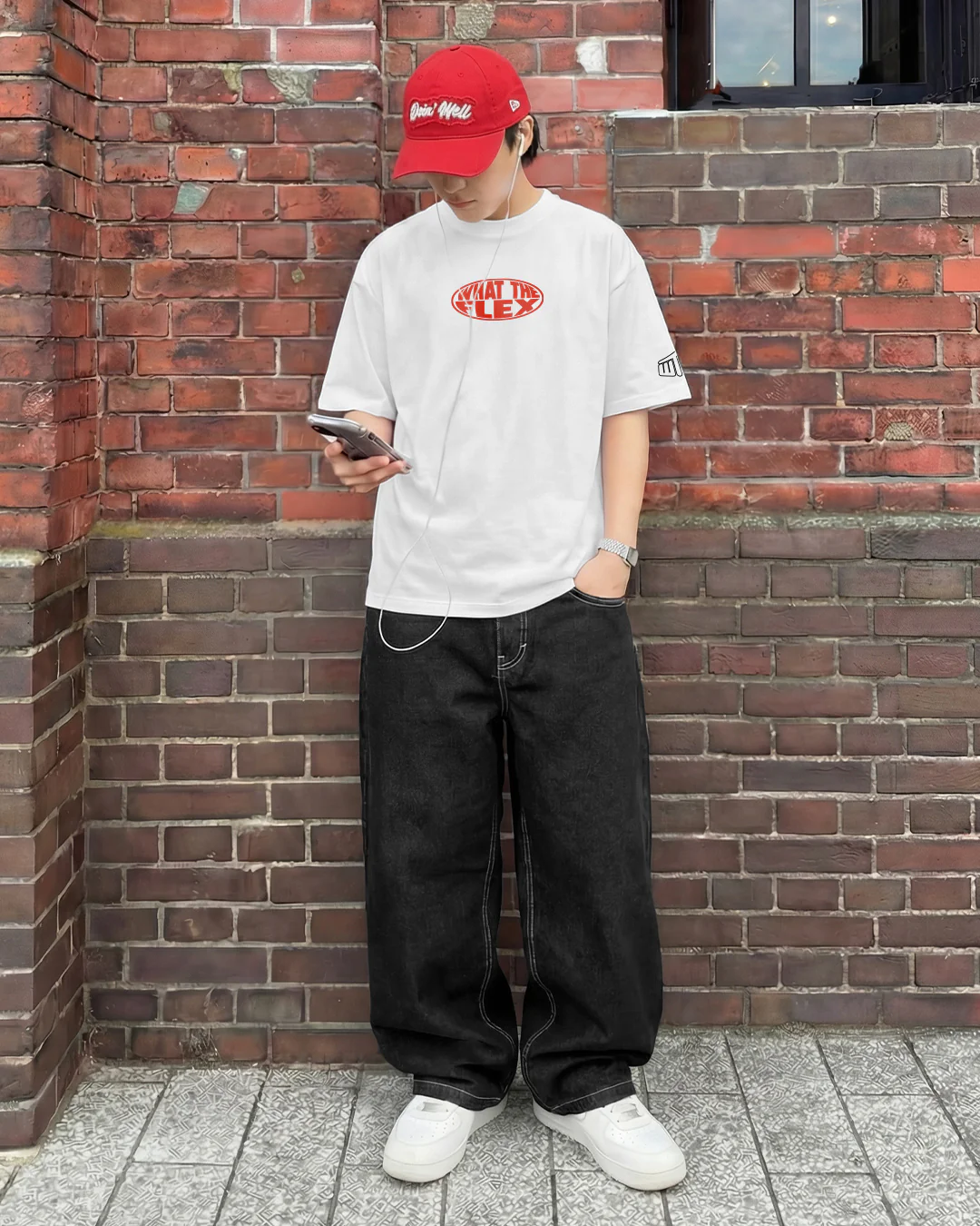 Ain't Easy Heavyweight White T-shirt - Image 7