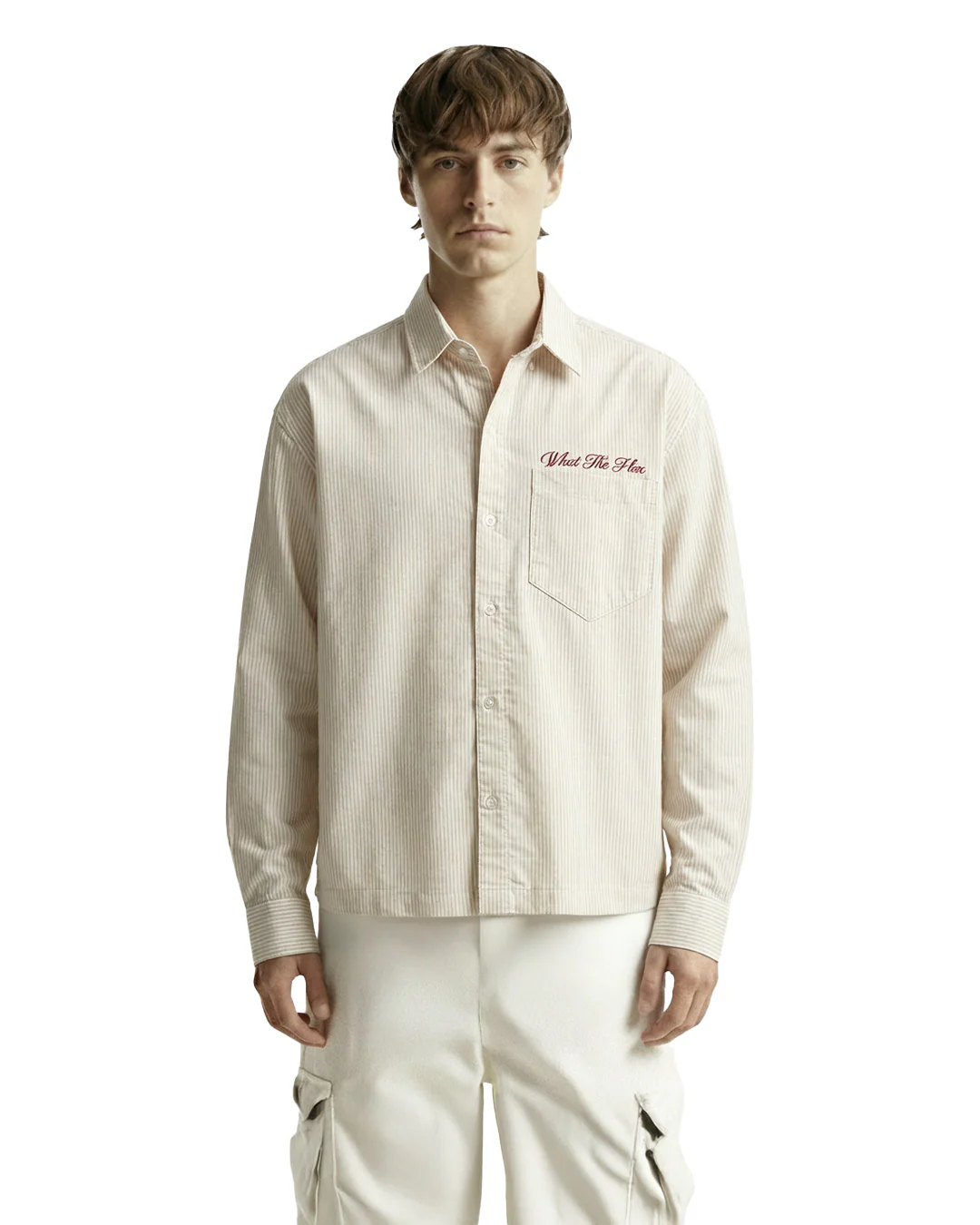 Alive Beige Striped Shirt - Image 2