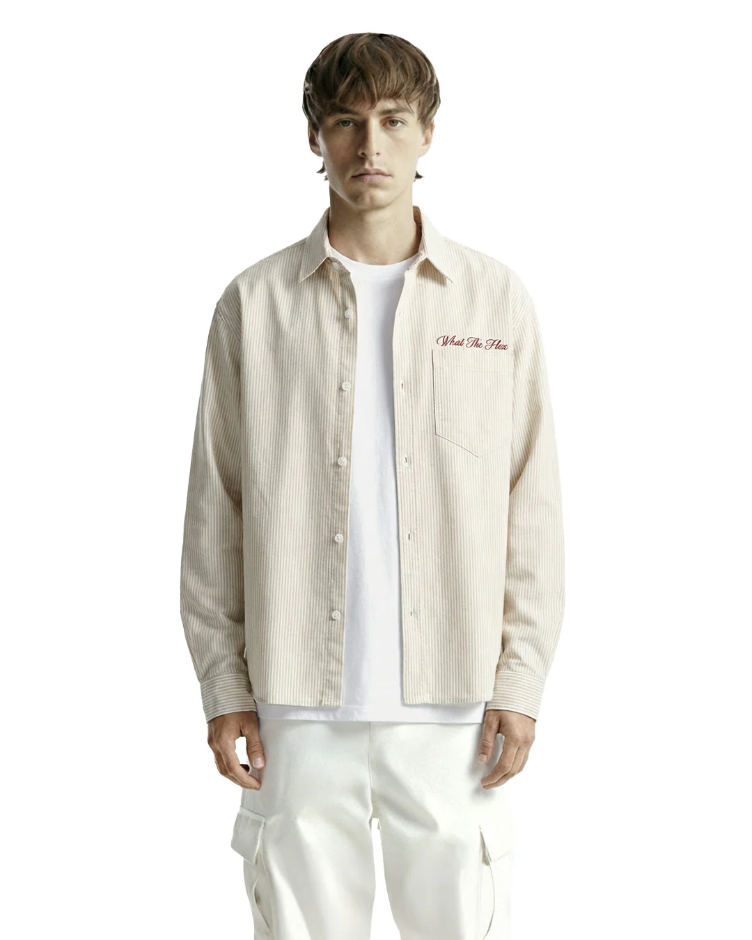 Alive Beige Striped Shirt - Image 3
