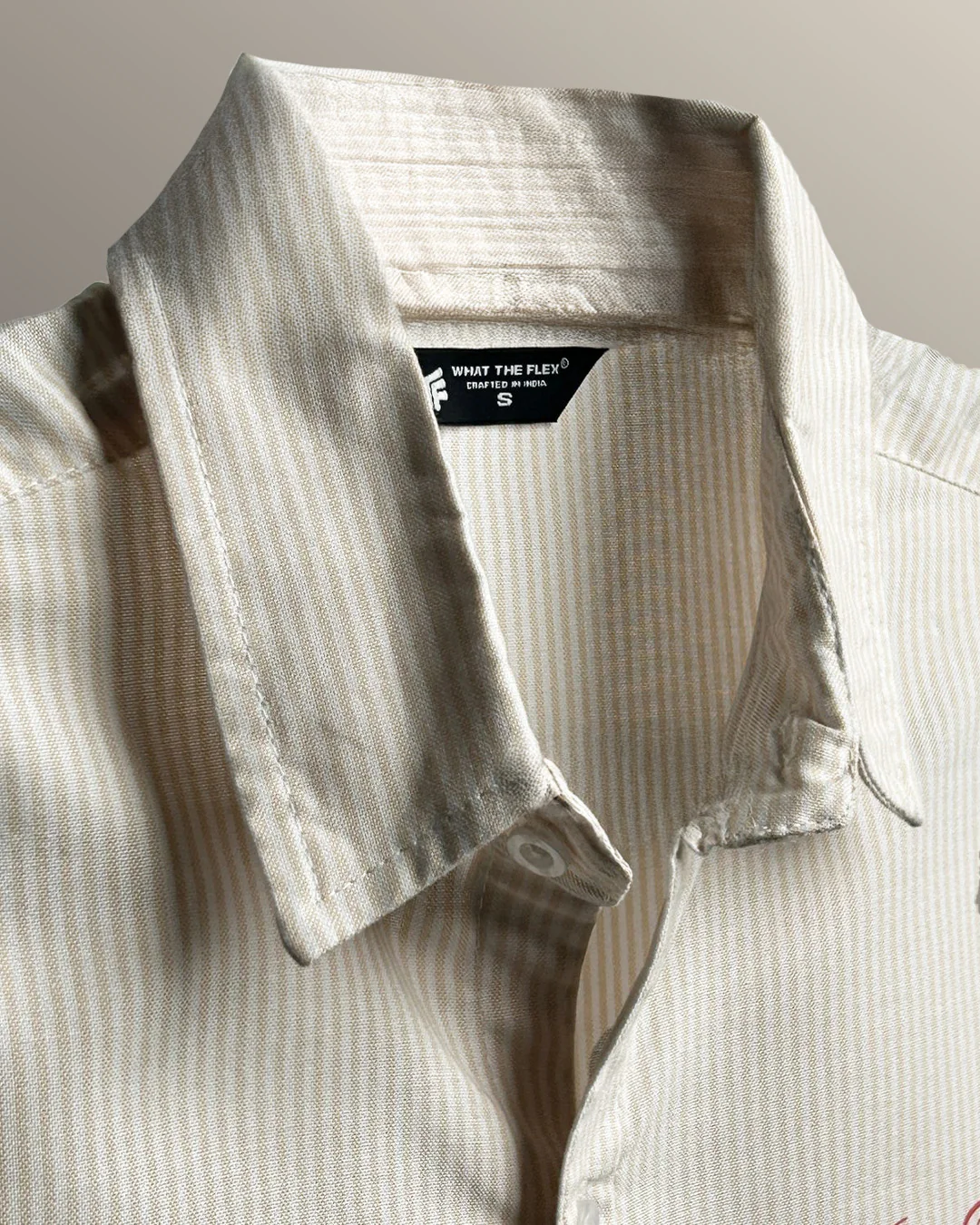 Alive Beige Striped Shirt - Image 9