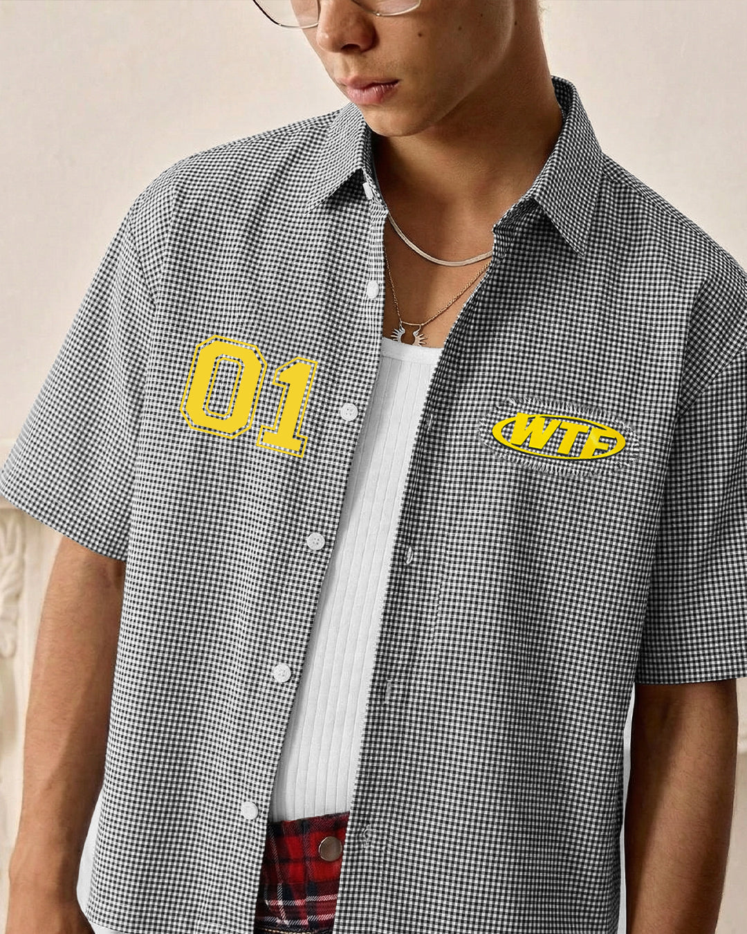 Assignment Half Sleeves Checks Shirt - Image 6
