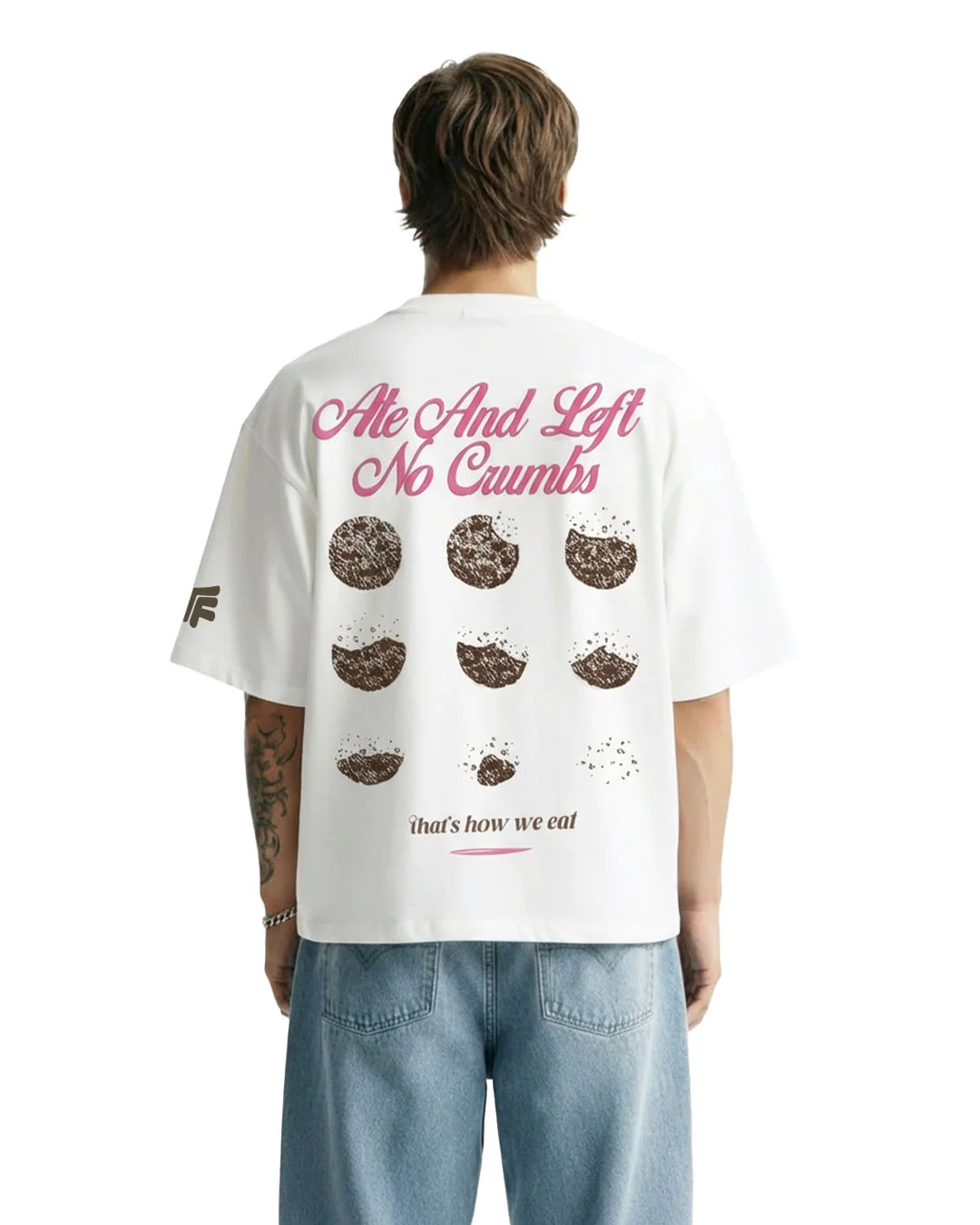 Ate It Boxy-Fit White T-shirt