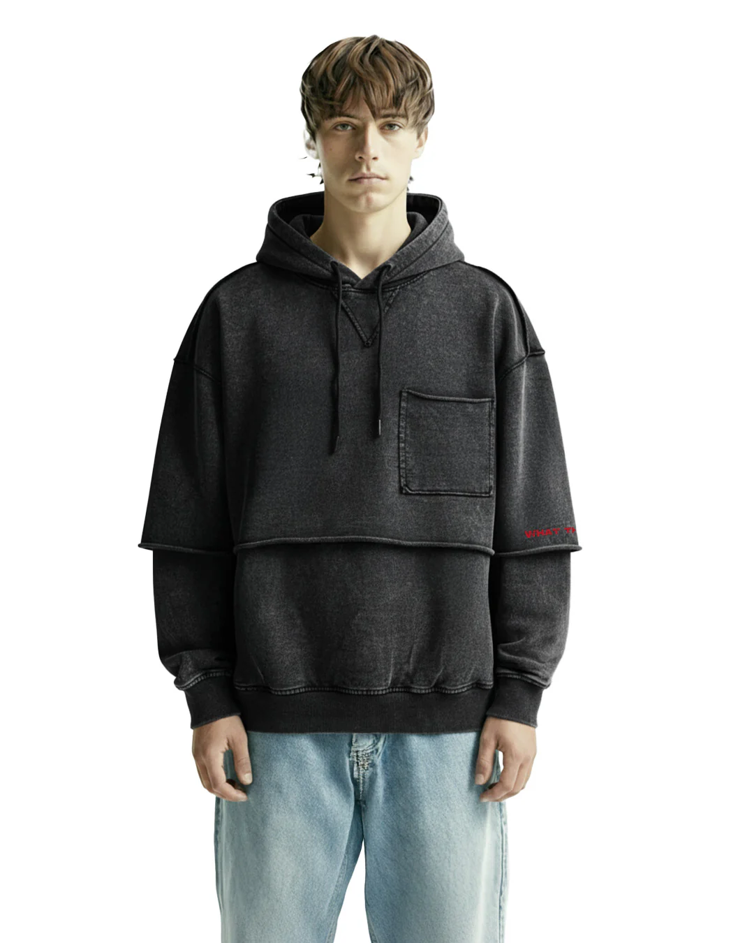 Bad Land Double Layer Hoodie - Image 2