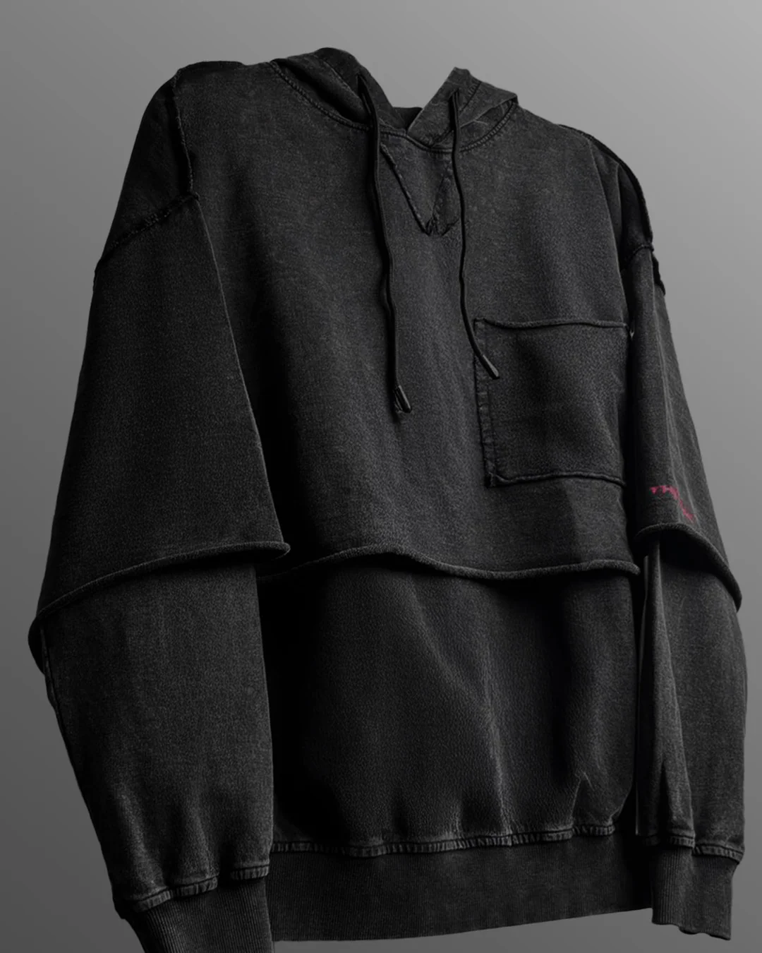 Bad Land Double Layer Hoodie - Image 4