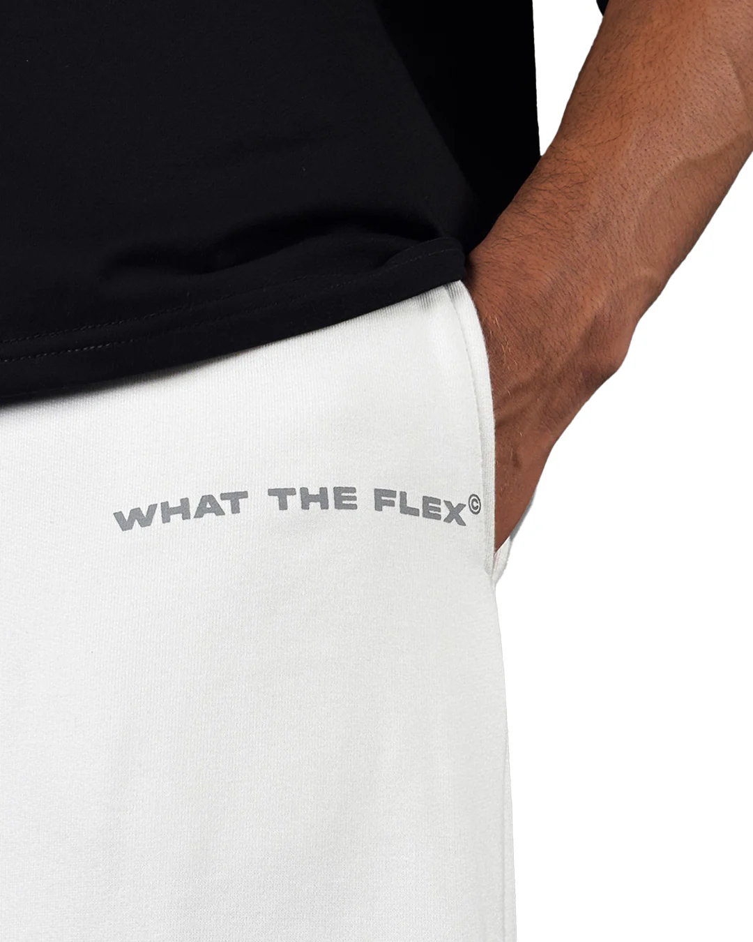 Barbed White Essential Cotton Pants - Image 5