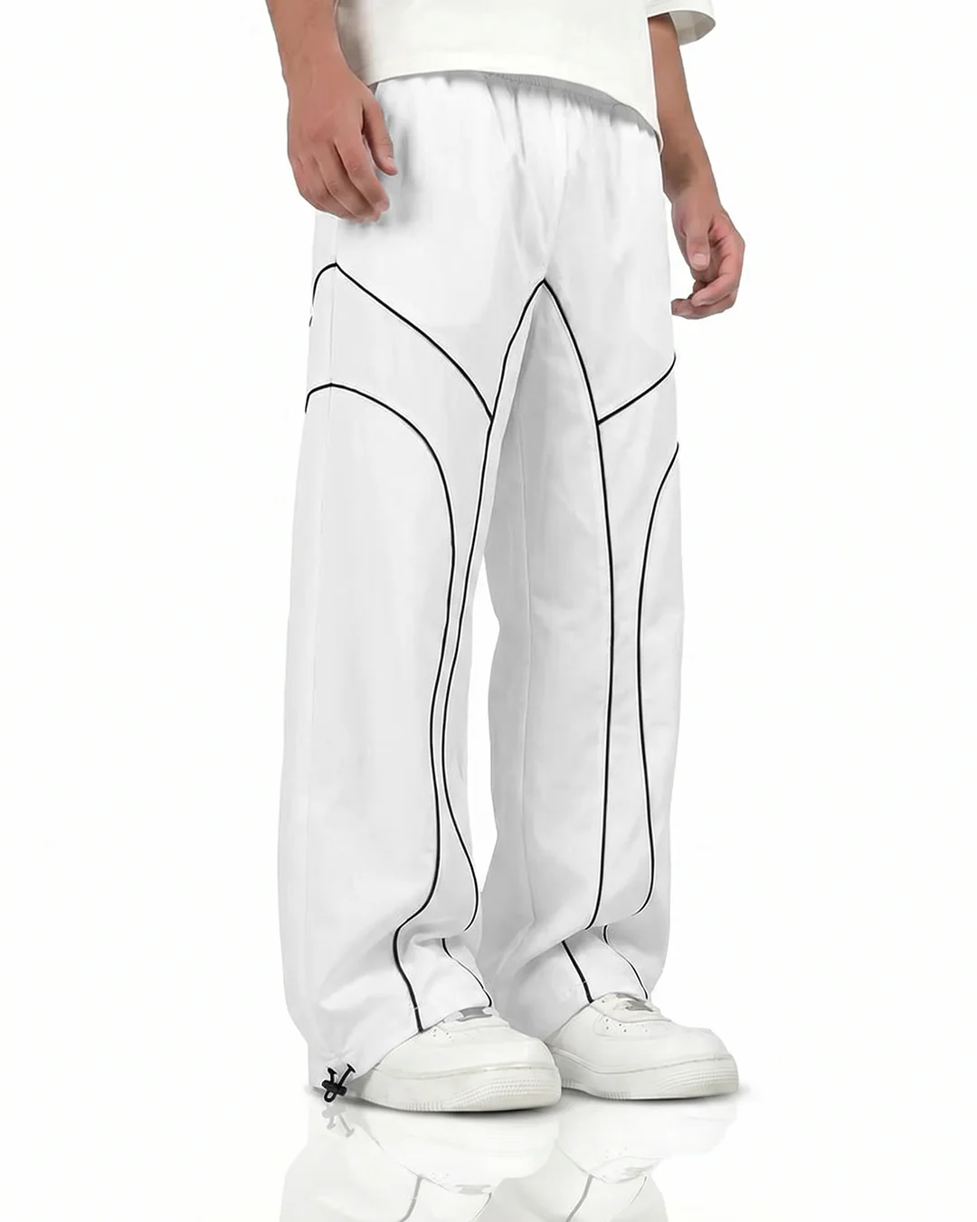 Baseline White Parachute Pants - Image 3
