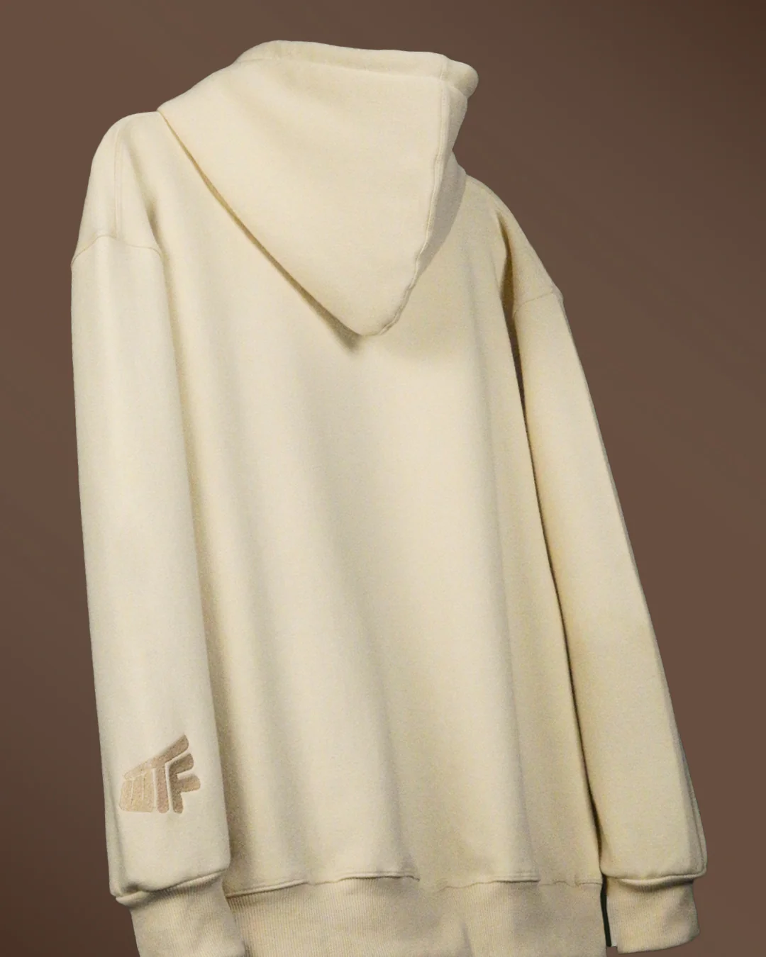 Basic Beige Oversized Hoodie - Image 2
