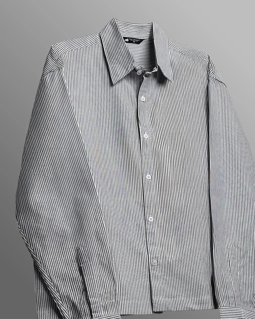 Basic Black Striped Shirt - Image 4