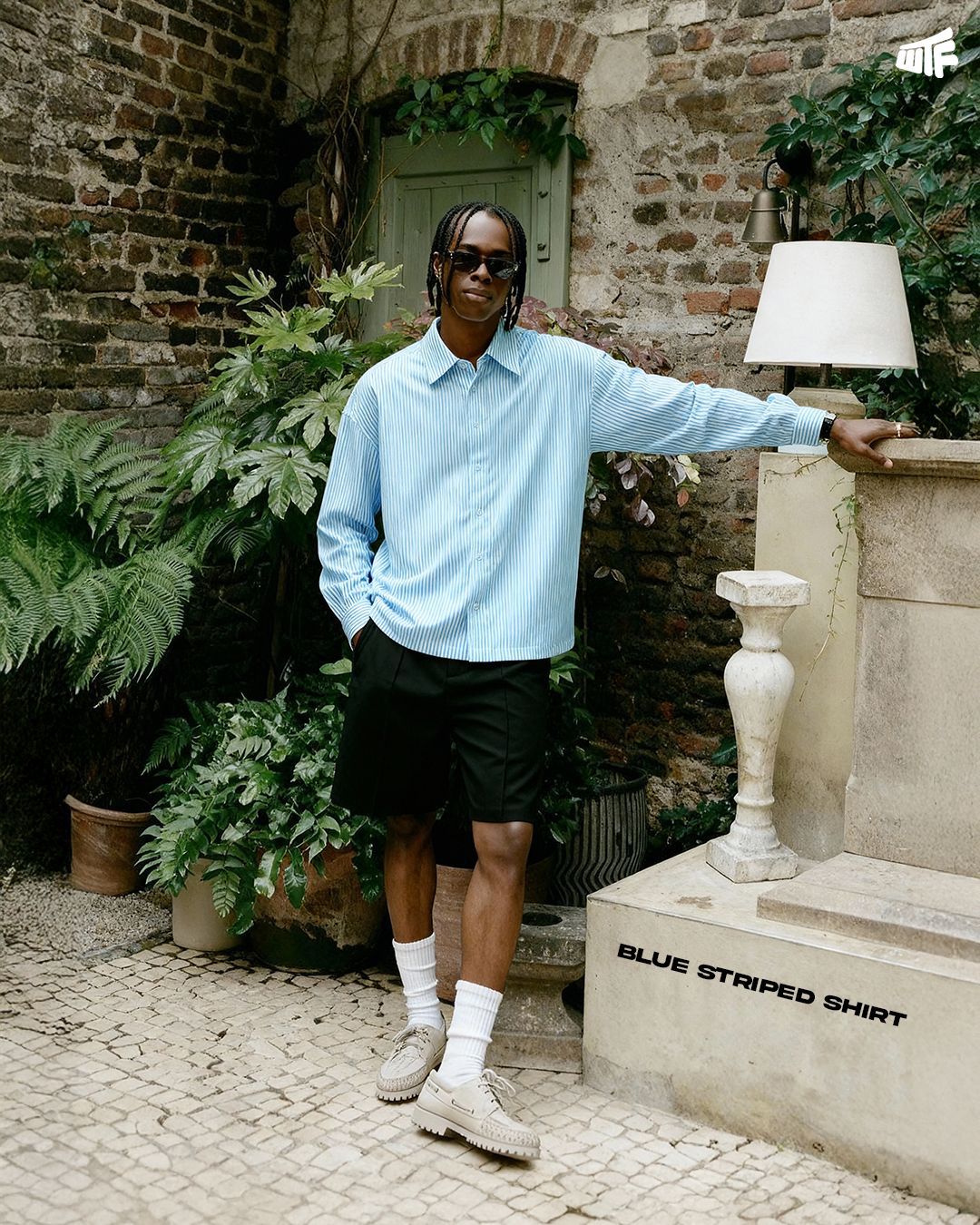 Basic Blue Striped Shirt - Image 4