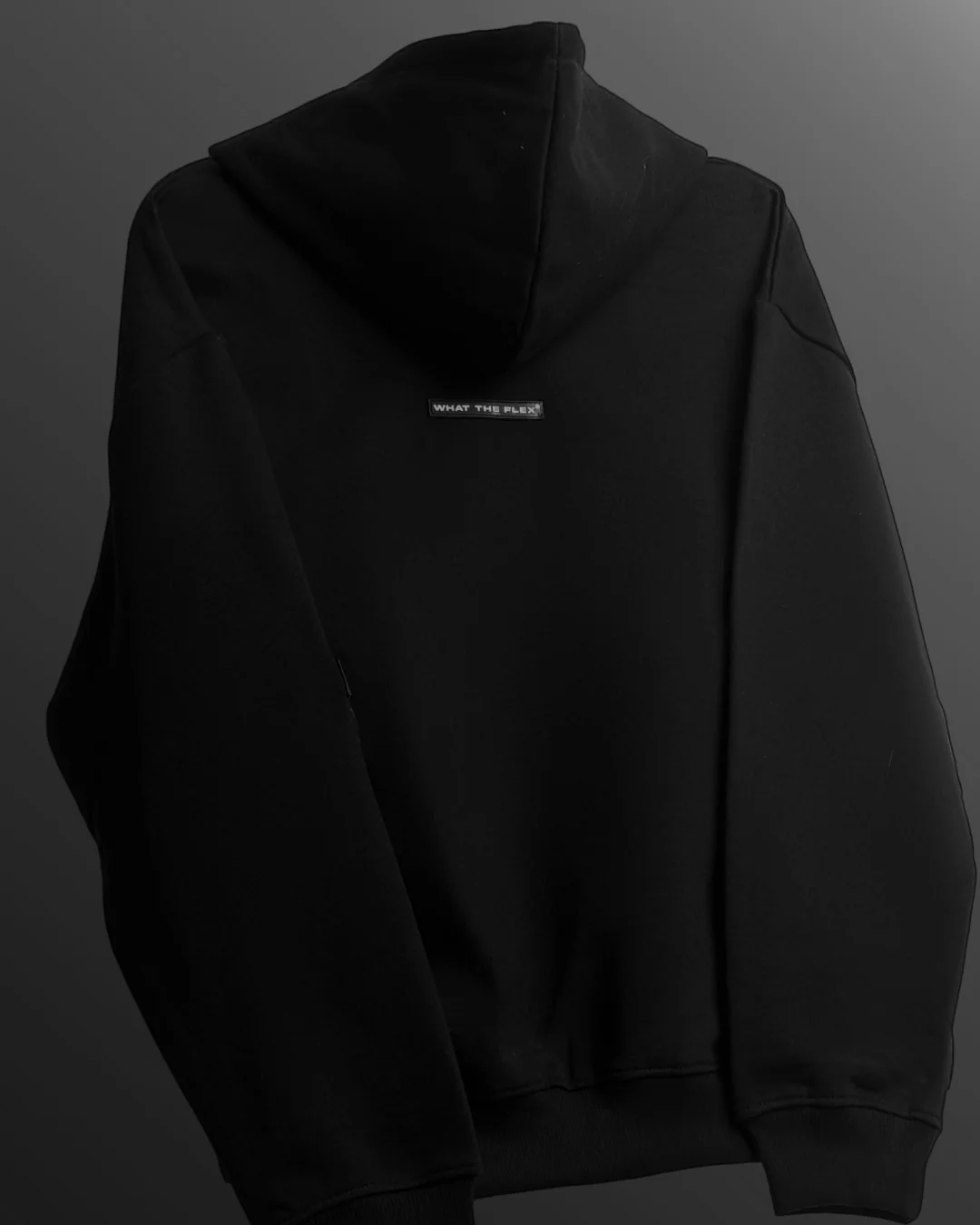 Black Blank Zipper Hoodie - Image 4
