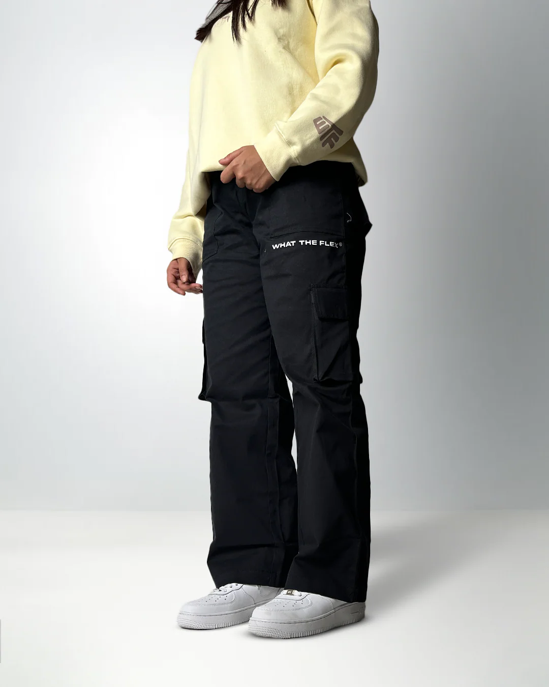 Solid Black Unisex Cargo