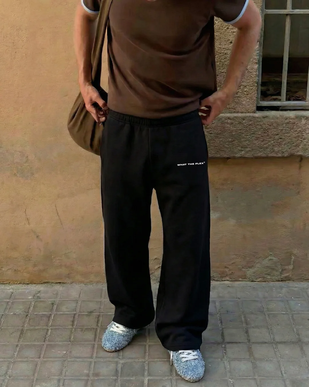 Black Essential Cotton Pants - Image 5
