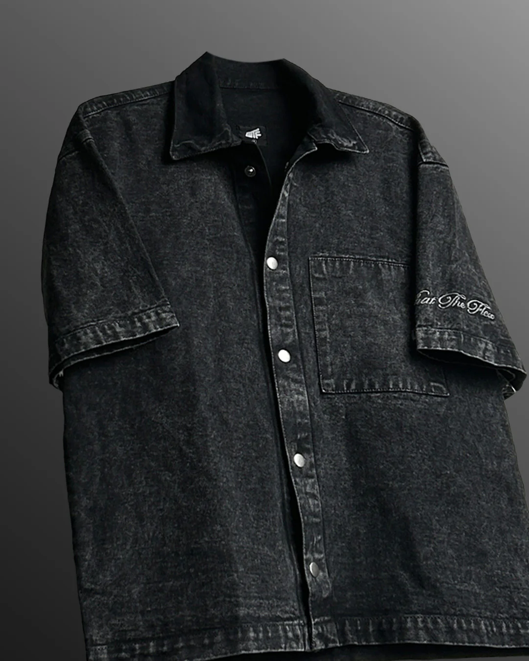 Black Half Sleeve Denim Layer - Image 4