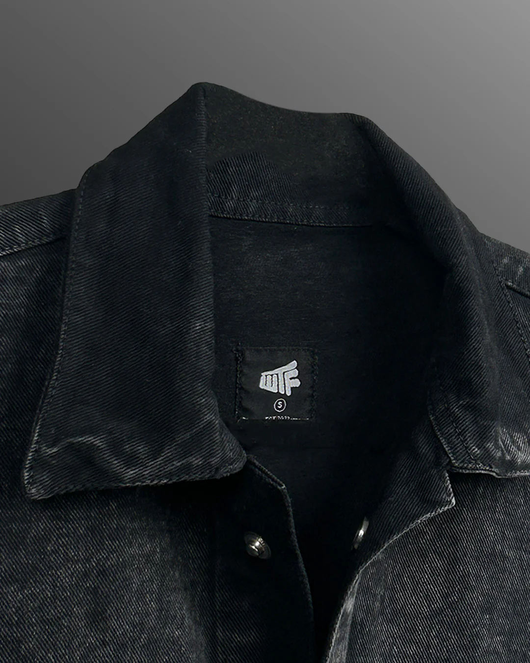 Black Half Sleeve Denim Layer - Image 6