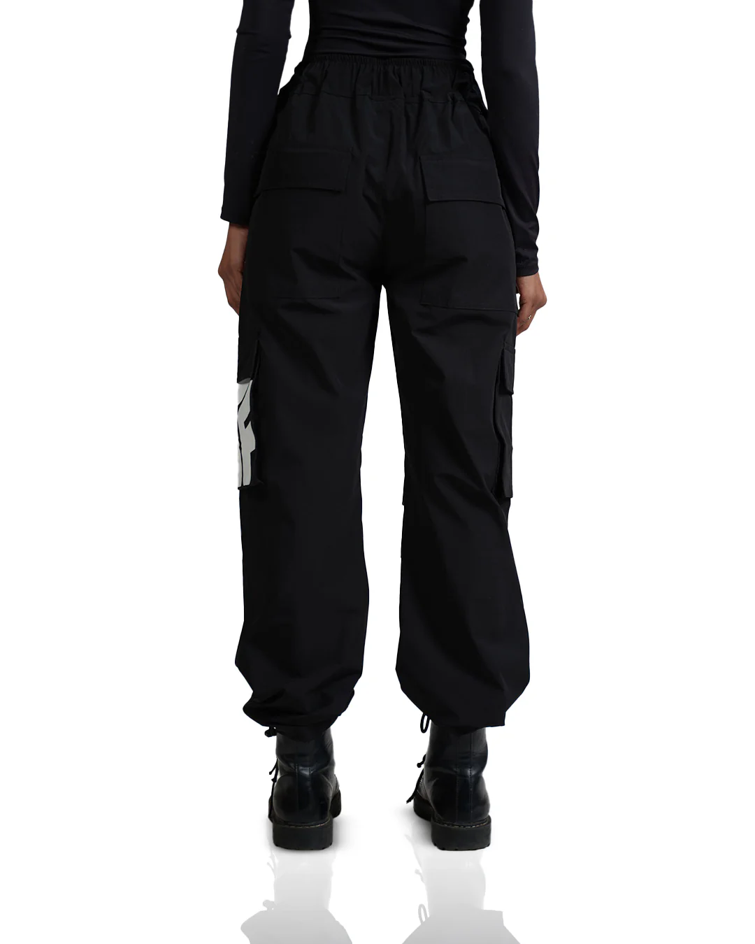 Black Parachute Pants - Image 3