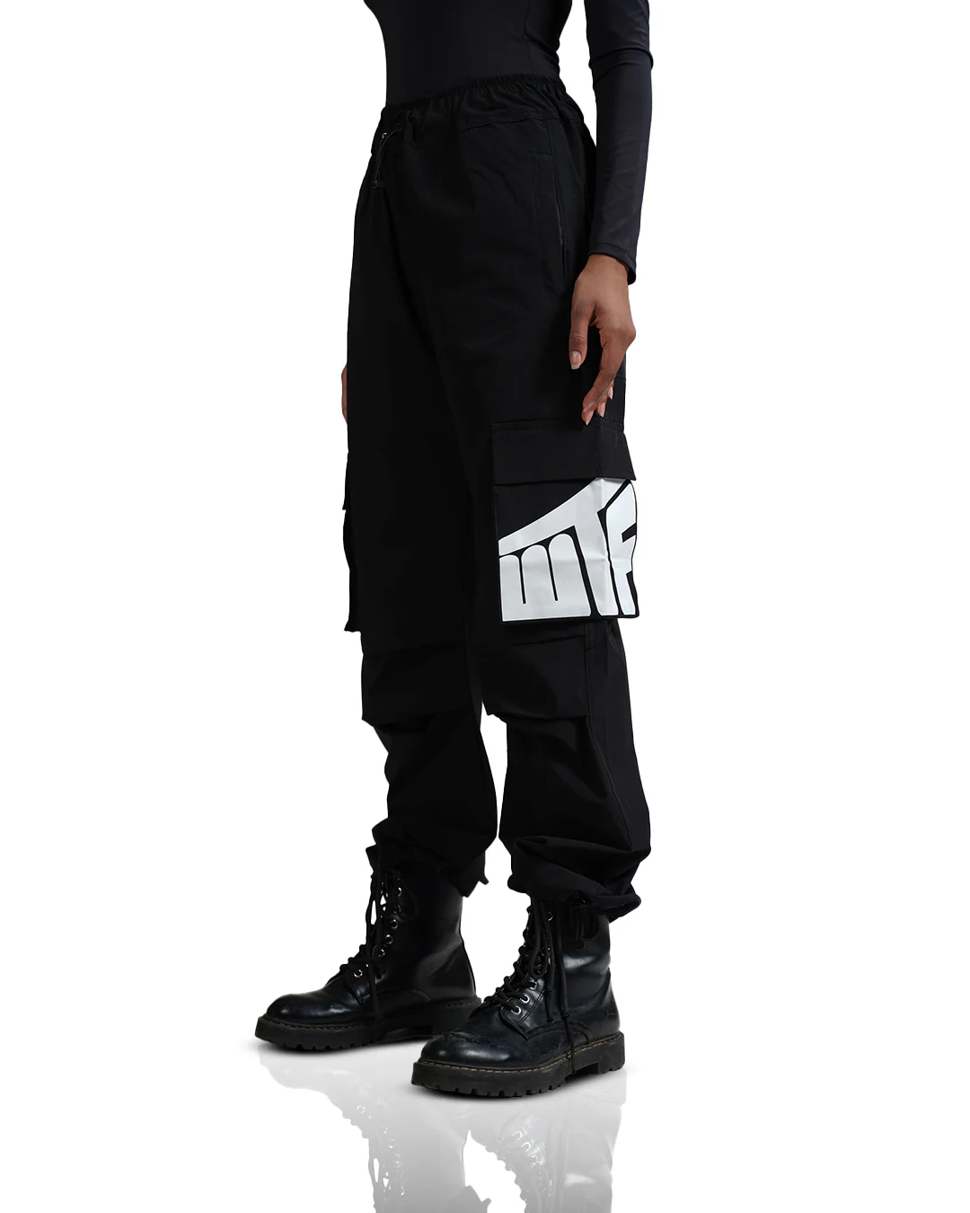 Black Parachute Pants - Image 4