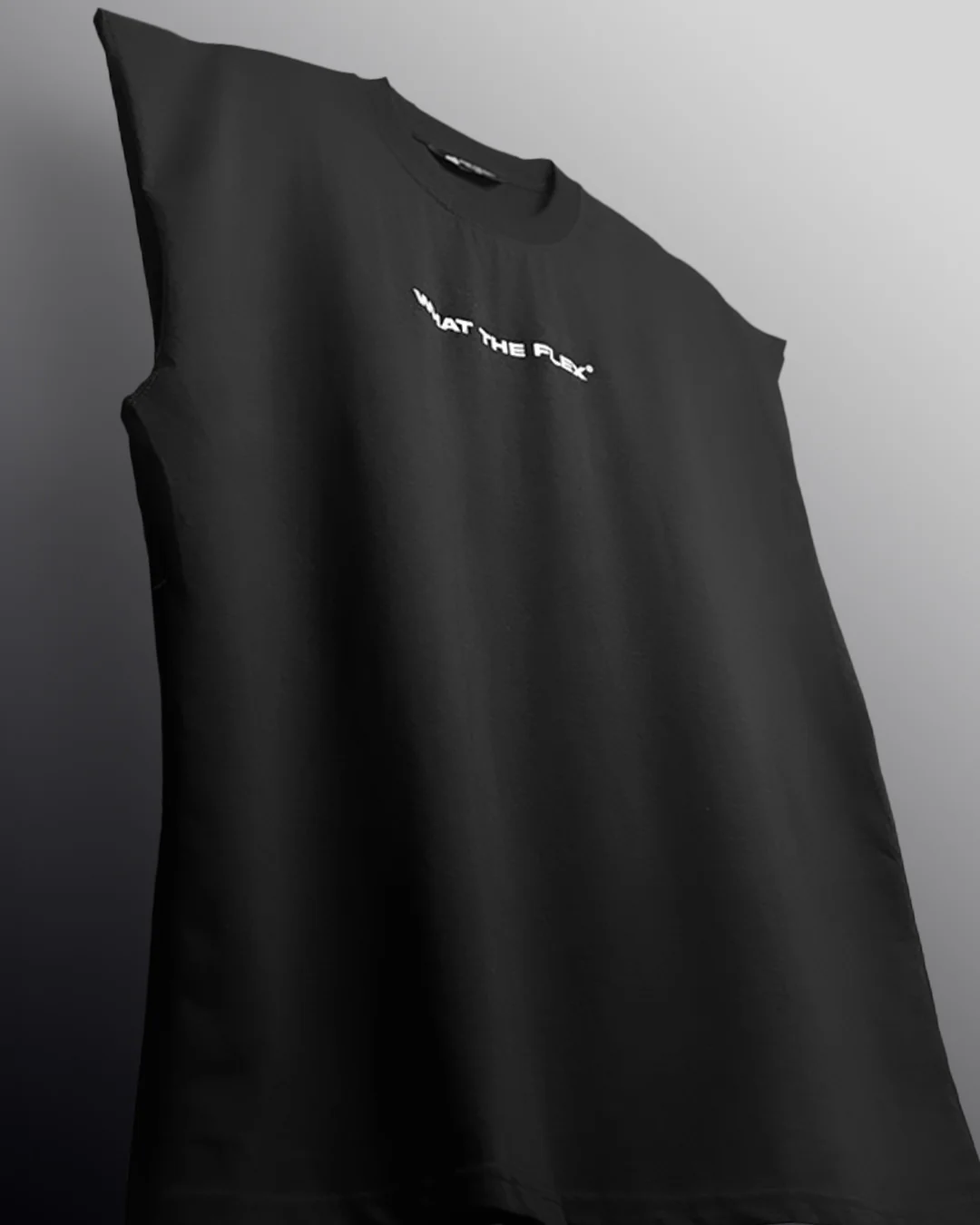 Worldwide Black Cotton Boxy Vest - Image 2