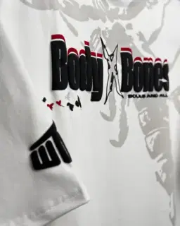 Body Bones Heavyweight White T-shirt - Image 5