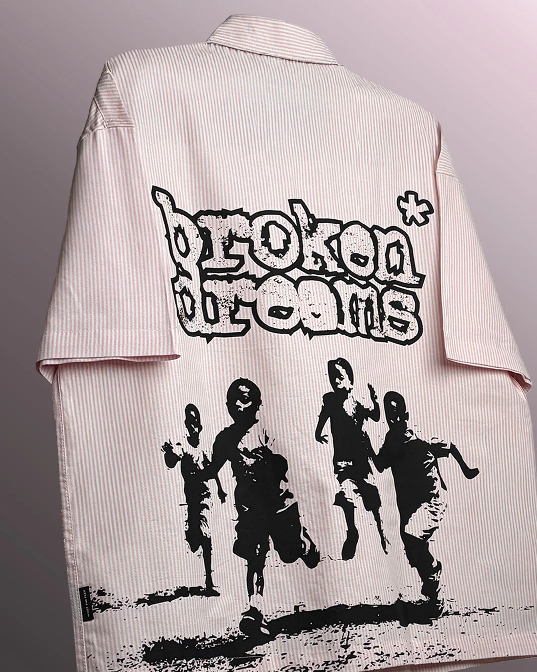 Broken Dreams Half Sleeve Striped Shirt - Image 4