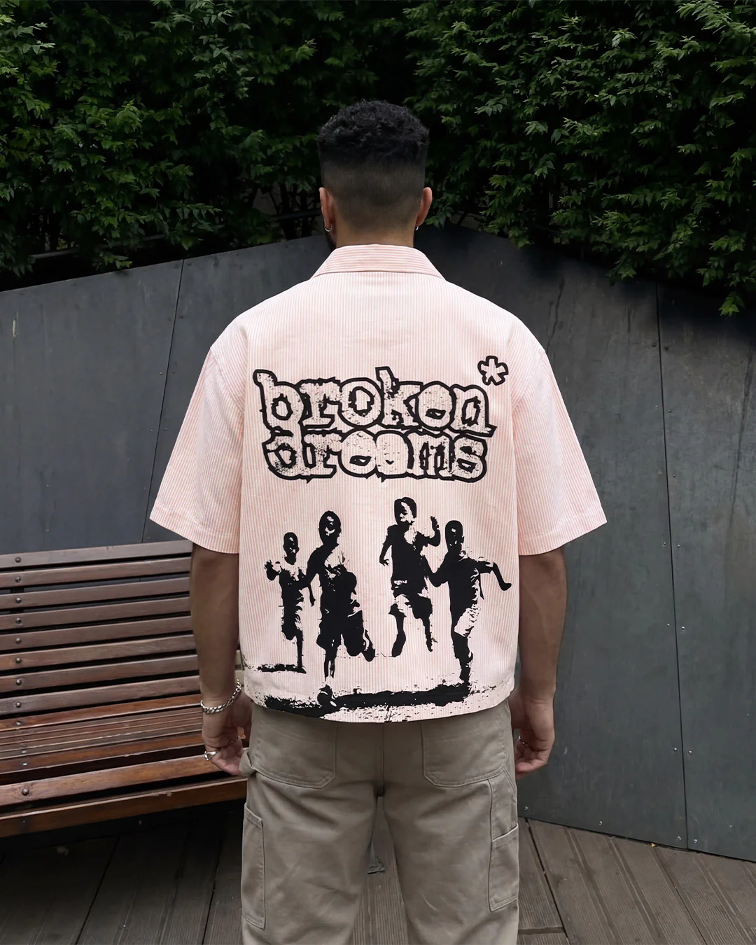 Broken Dreams Half Sleeve Striped Shirt - Image 5
