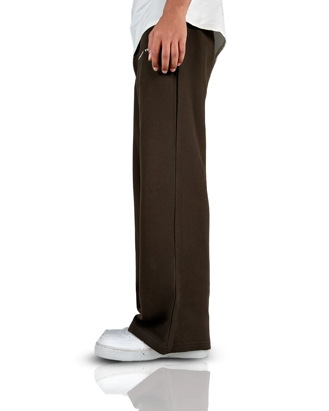 Brown essential cotton Pants - Image 4
