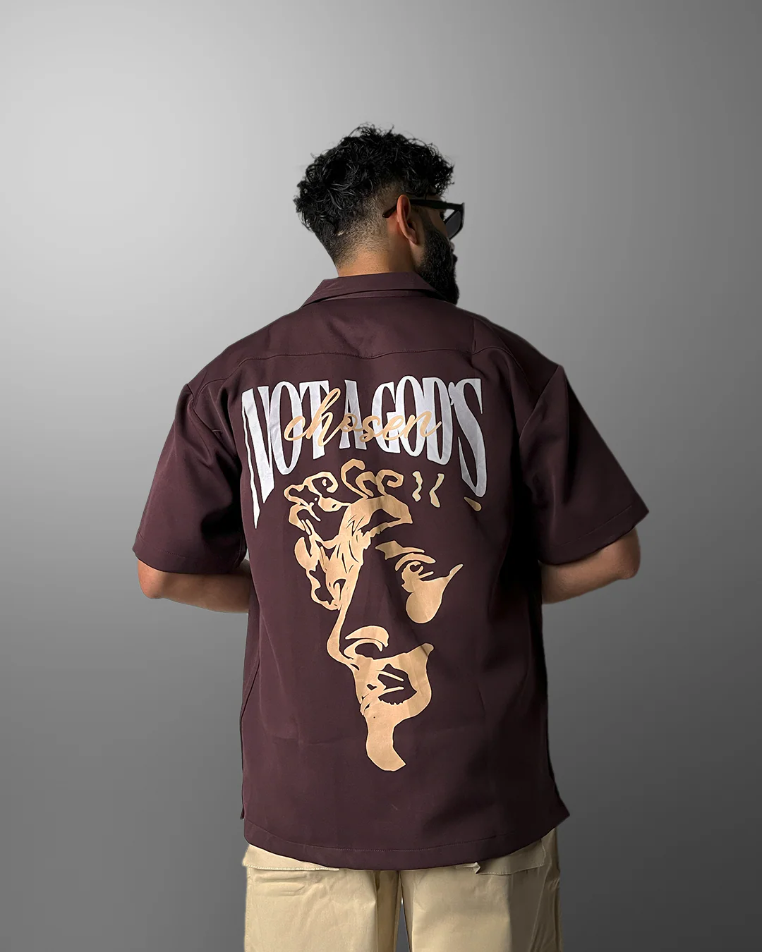 Face of God Bowling Shirt - Image 4