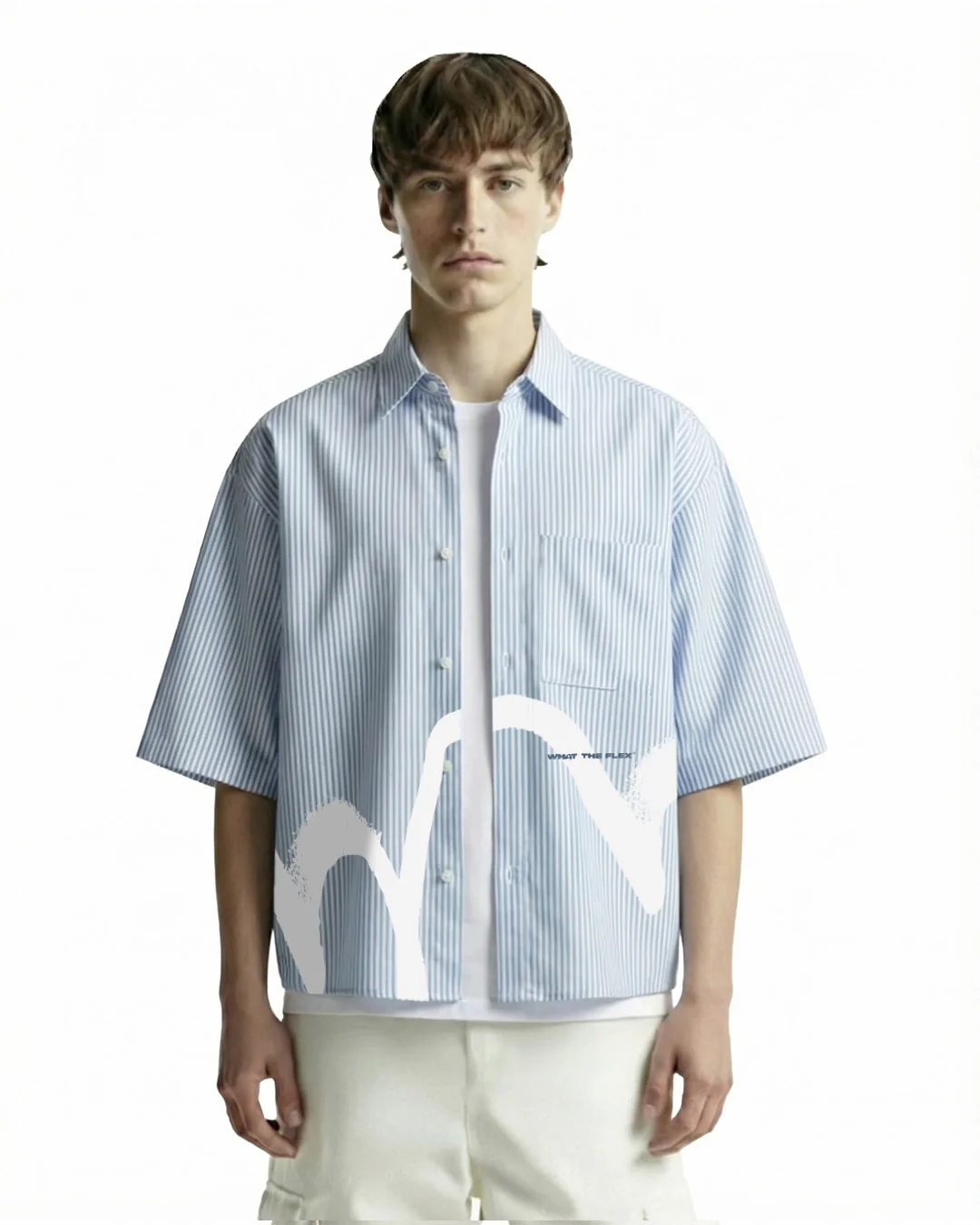 BTS Half Sleeve Striped Shirt - Image 3
