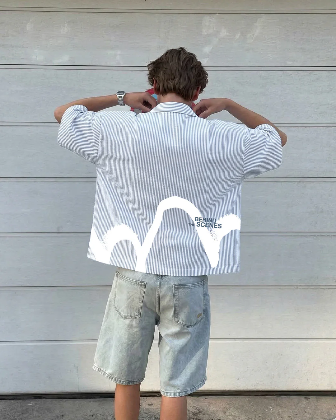 BTS Half Sleeve Striped Shirt - Image 6
