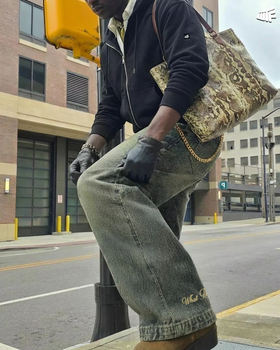 Burnt Blue Baggy Jeans - Image 5