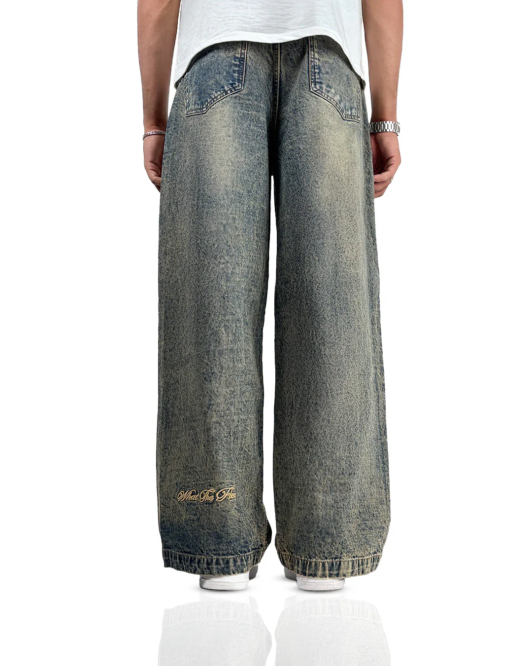Burnt Blue Baggy Jeans - Image 6