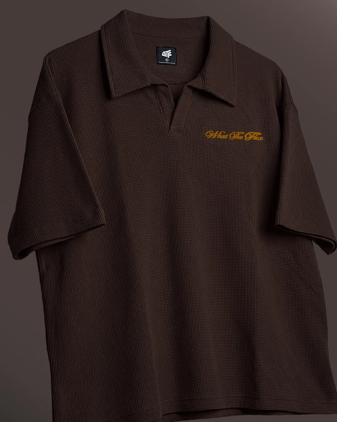 Dark Brown Polo T-shirt - Image 3