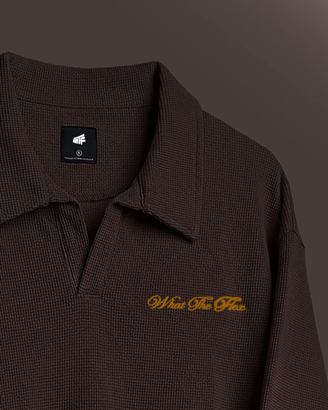 Dark Brown Polo T-shirt - Image 7