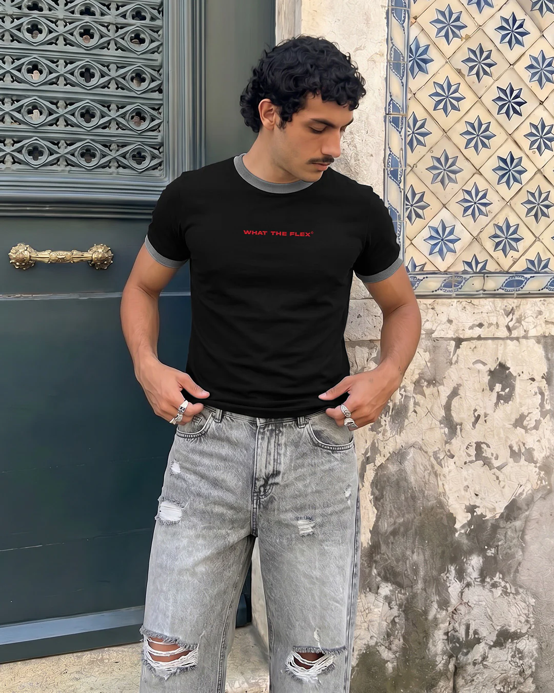 By Myself Slim Fit Ringer T-shirt - Image 6