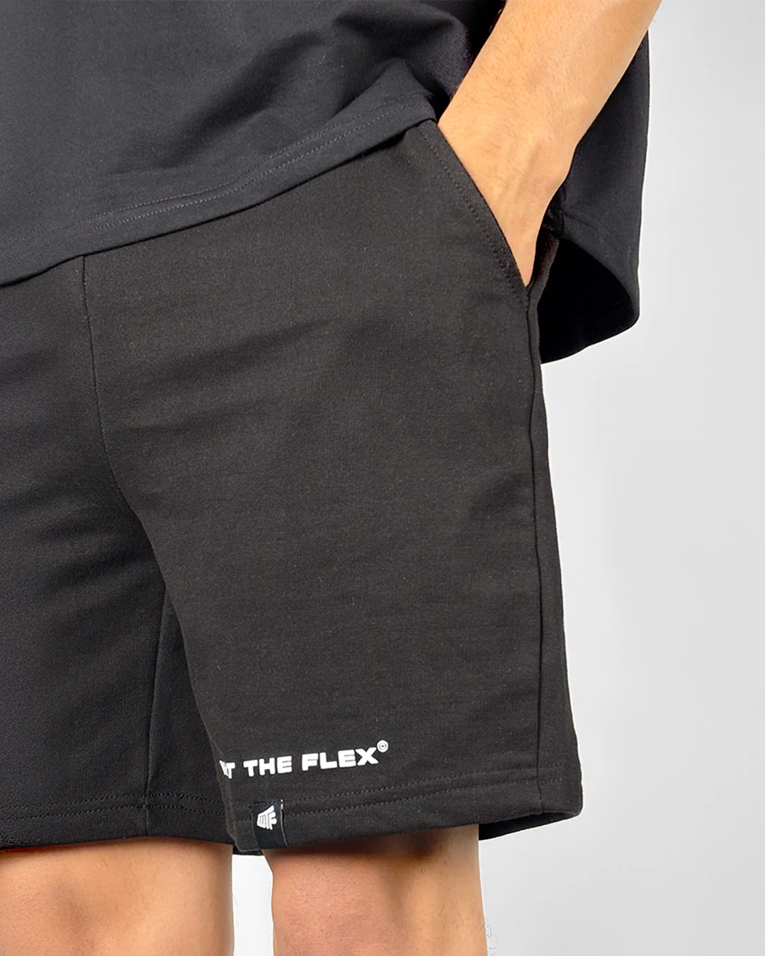 Classic Black Cotton Shorts - Image 4
