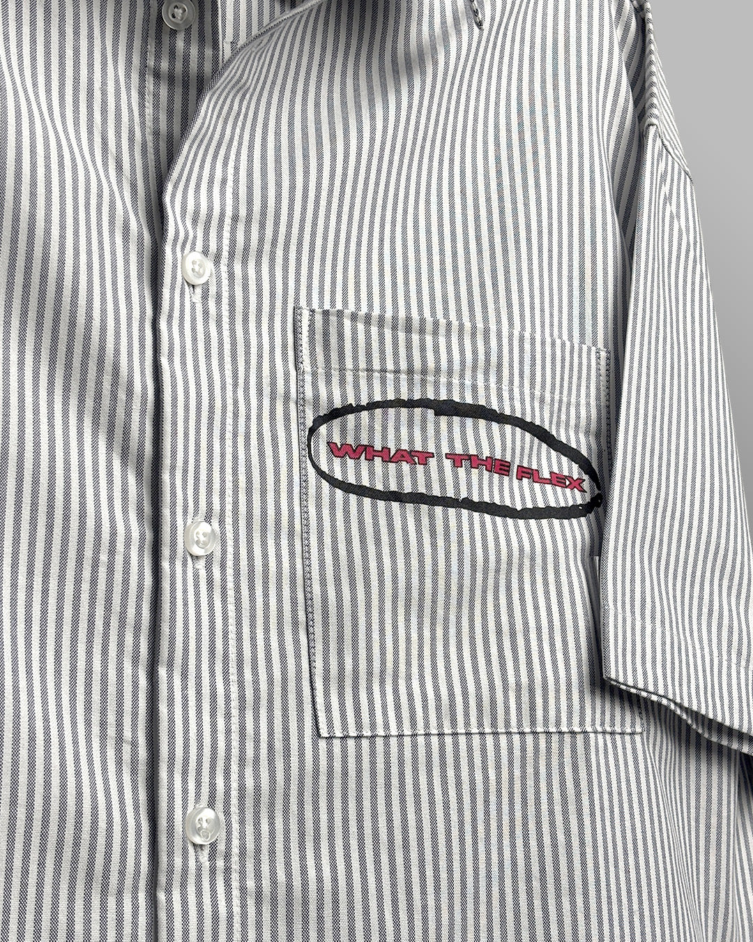 Classic Black Half Sleeves Striped Shirt - Image 7