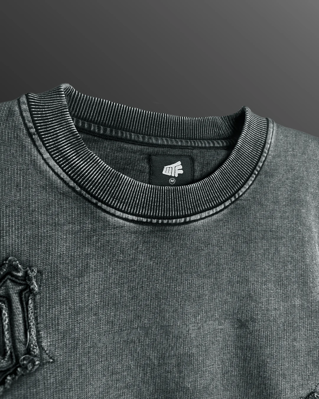 Coded Acid Wash Sweatshirt - Image 6