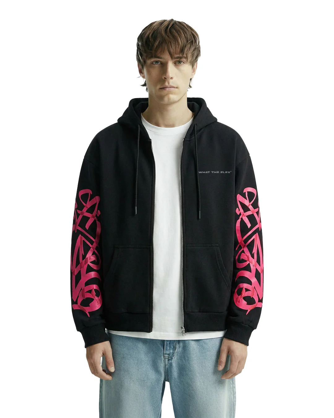 Concrete Dreams Black Zipper Hoodie - Image 3