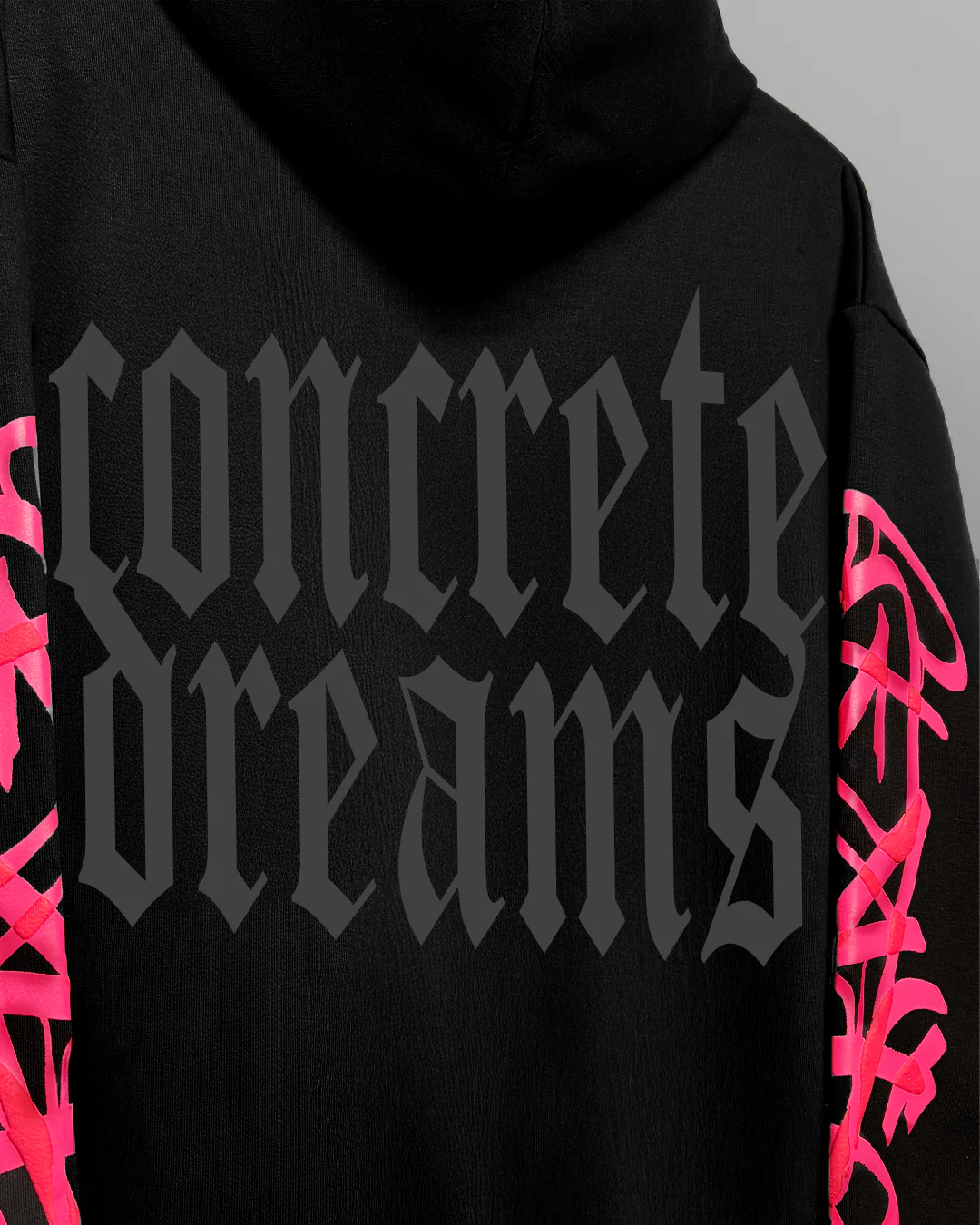Concrete Dreams Black Zipper Hoodie - Image 6