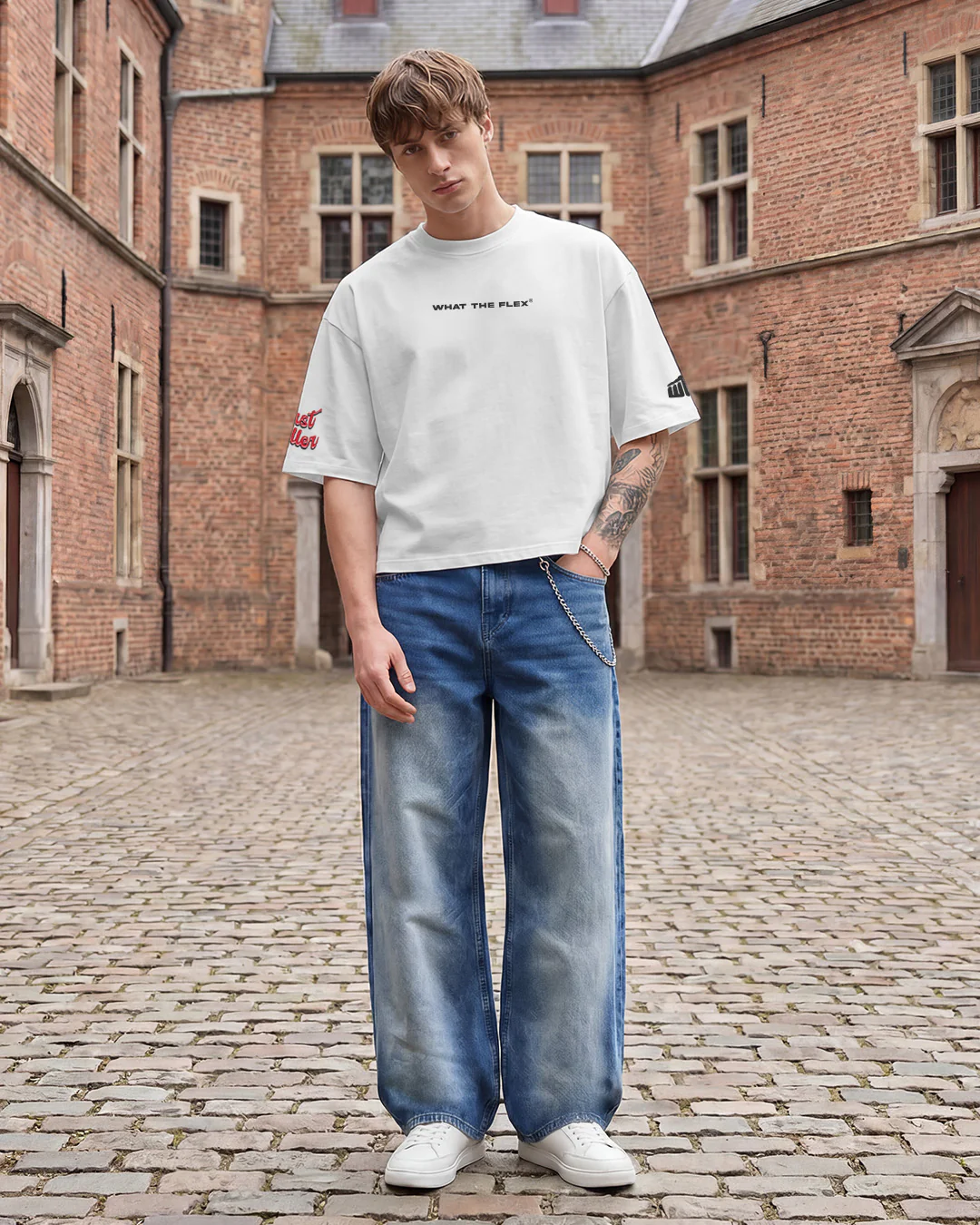 Cool Blue Baggy Jeans - Image 4