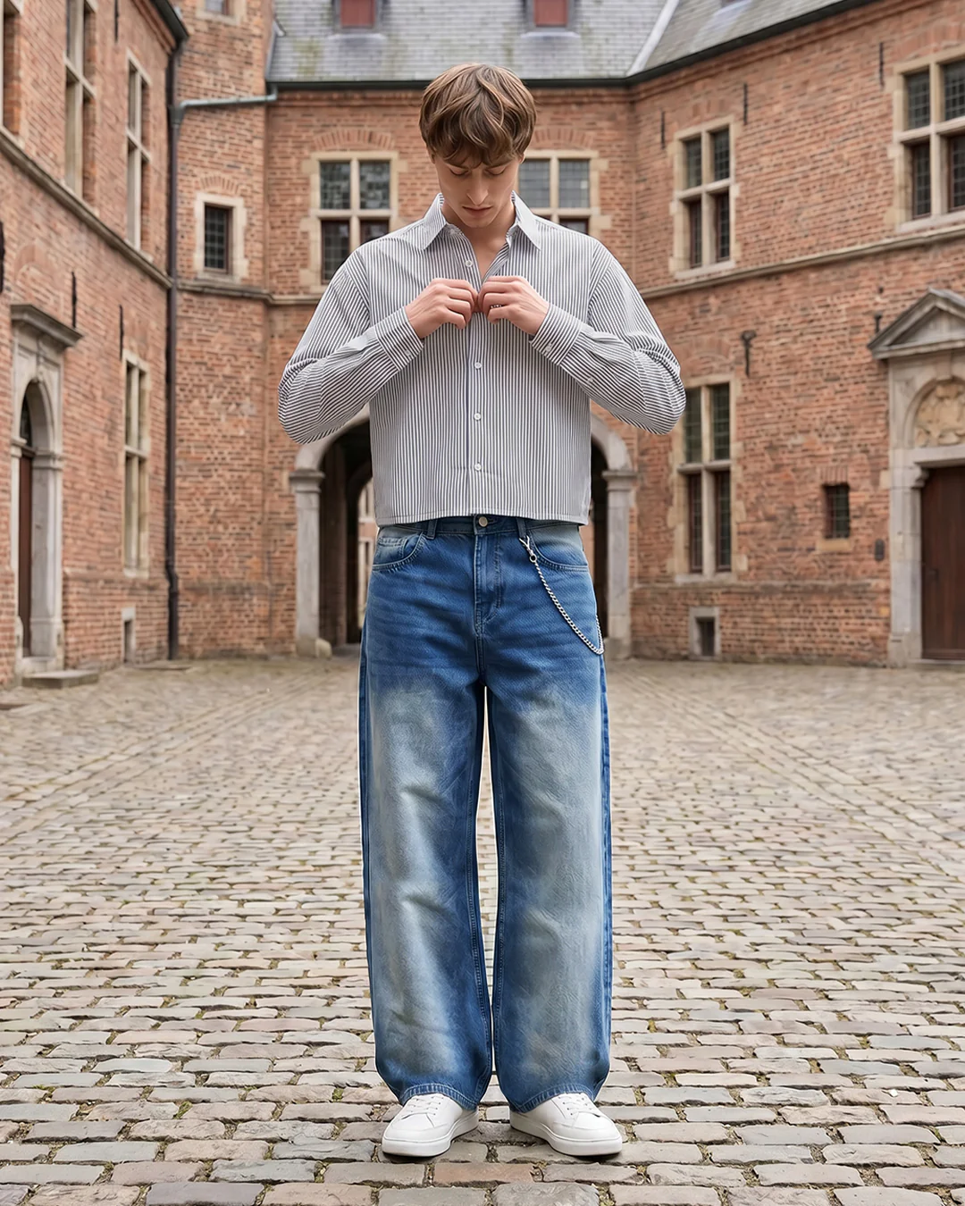 Cool Blue Baggy Jeans - Image 7