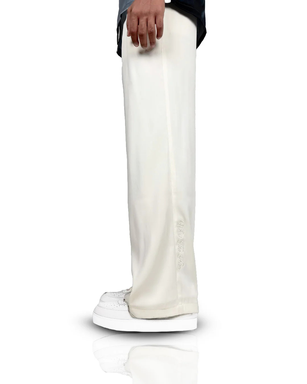 Cream Classic Korean Pants - Image 3