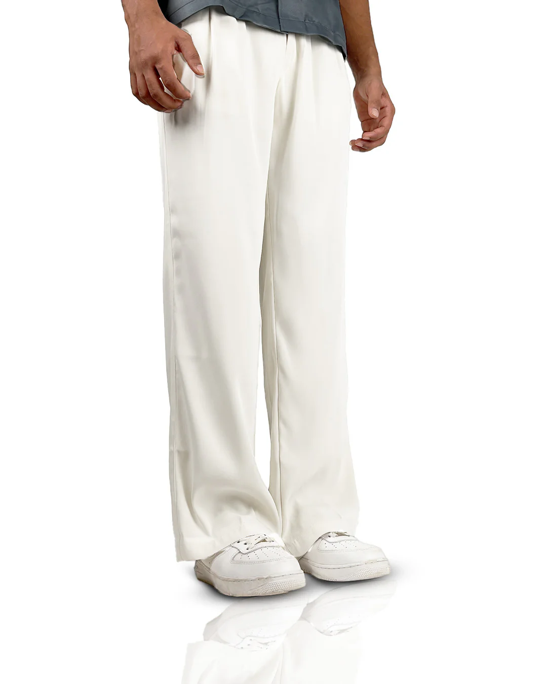 Cream Classic Korean Pants - Image 4