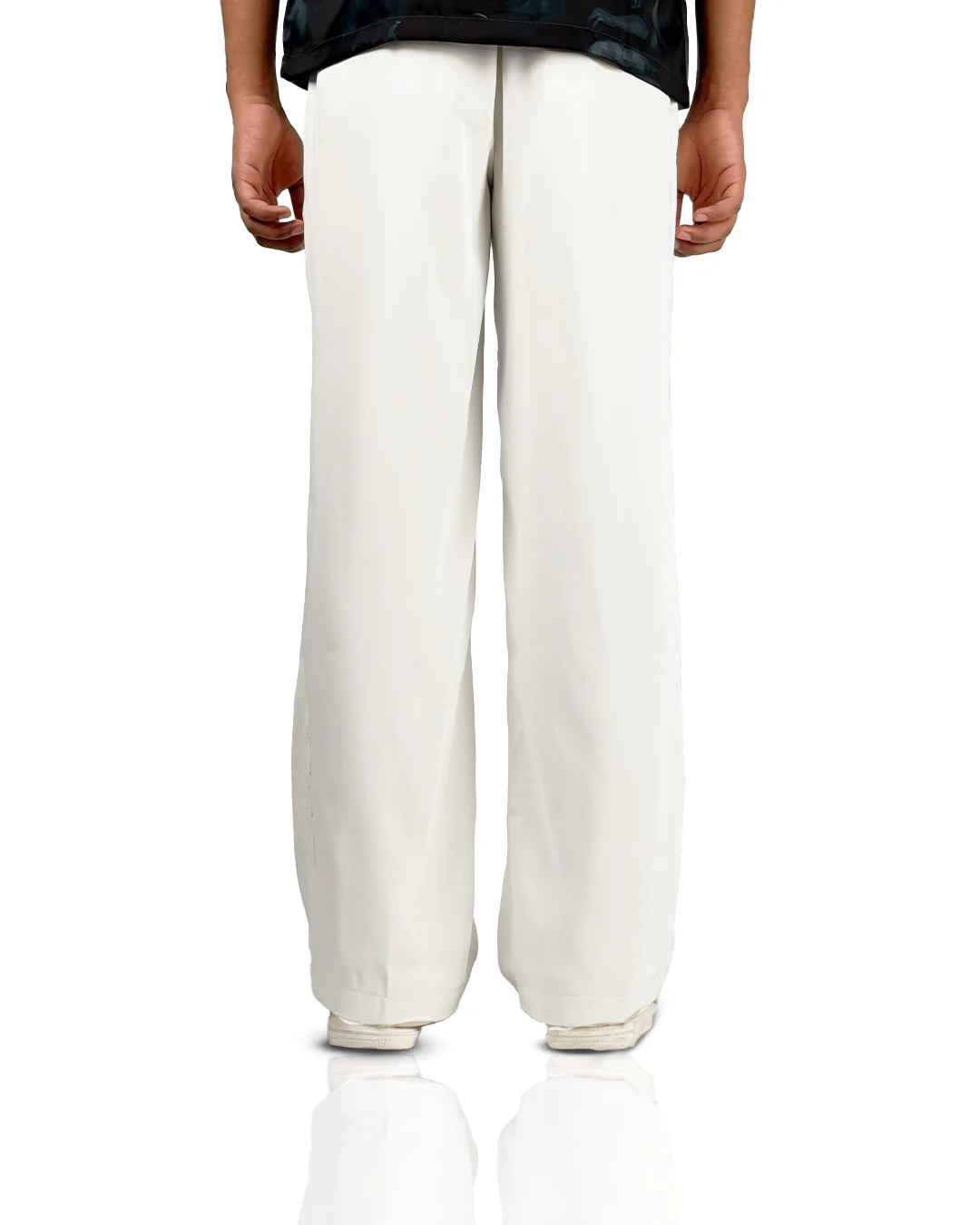 Cream Classic Korean Pants - Image 5