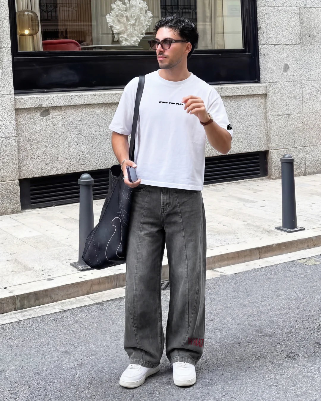 Cypher Grey Baggy Jeans - Image 4