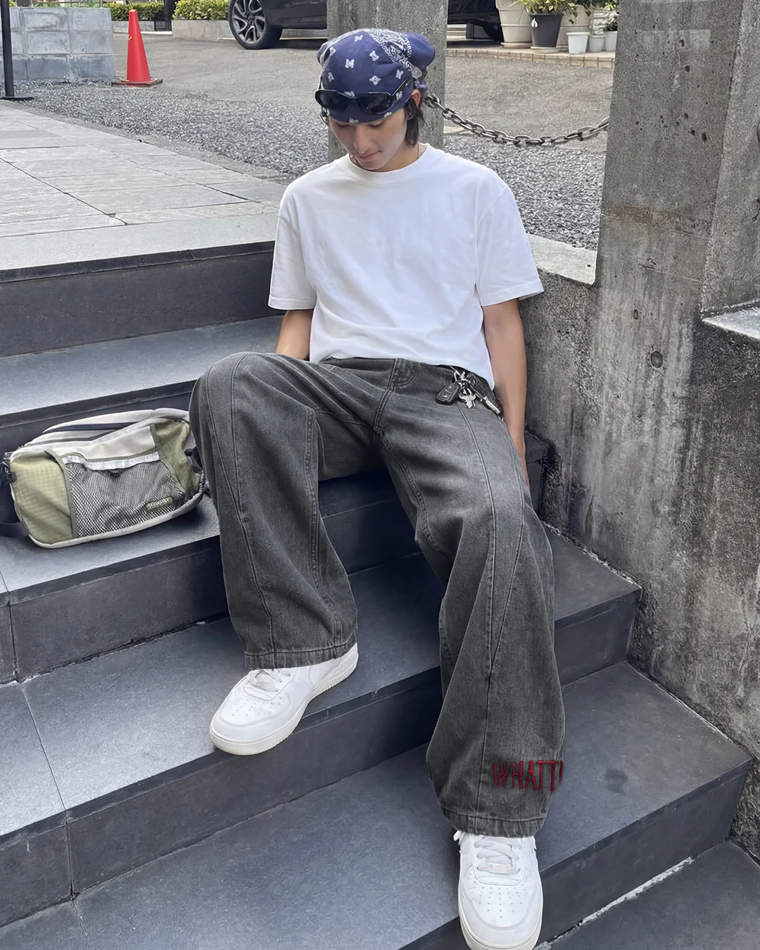 Cypher Grey Baggy Jeans - Image 7