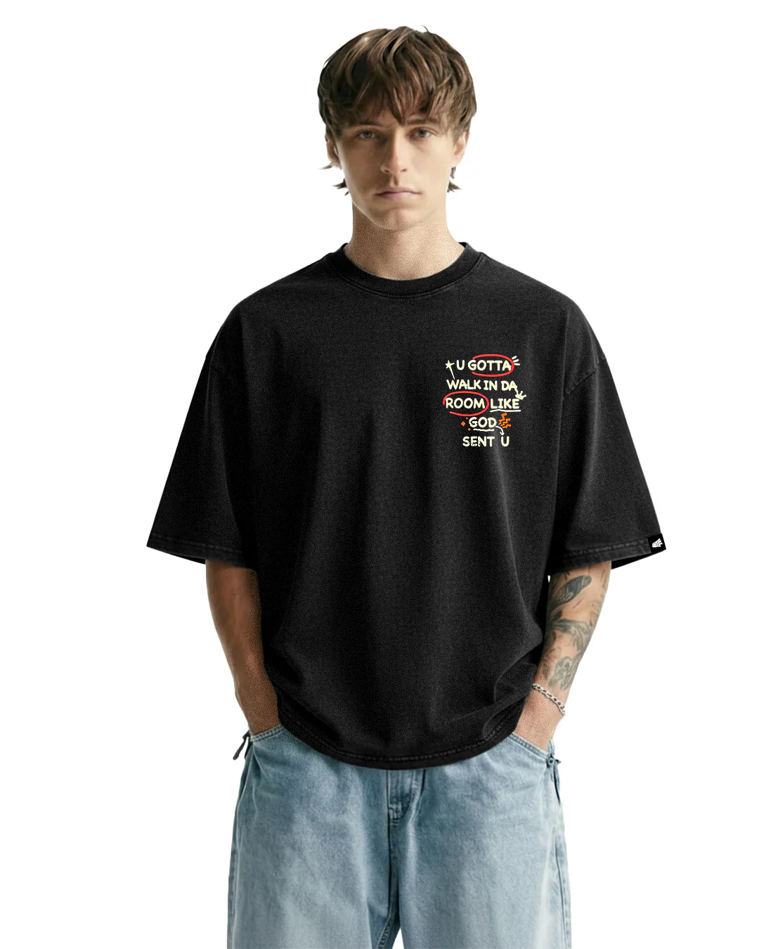 Da Win Acid Wash Boxy-Fit T-shirt - Image 2