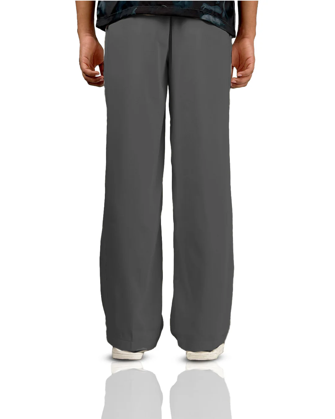 Dark Grey Classic Korean Pants - Image 5