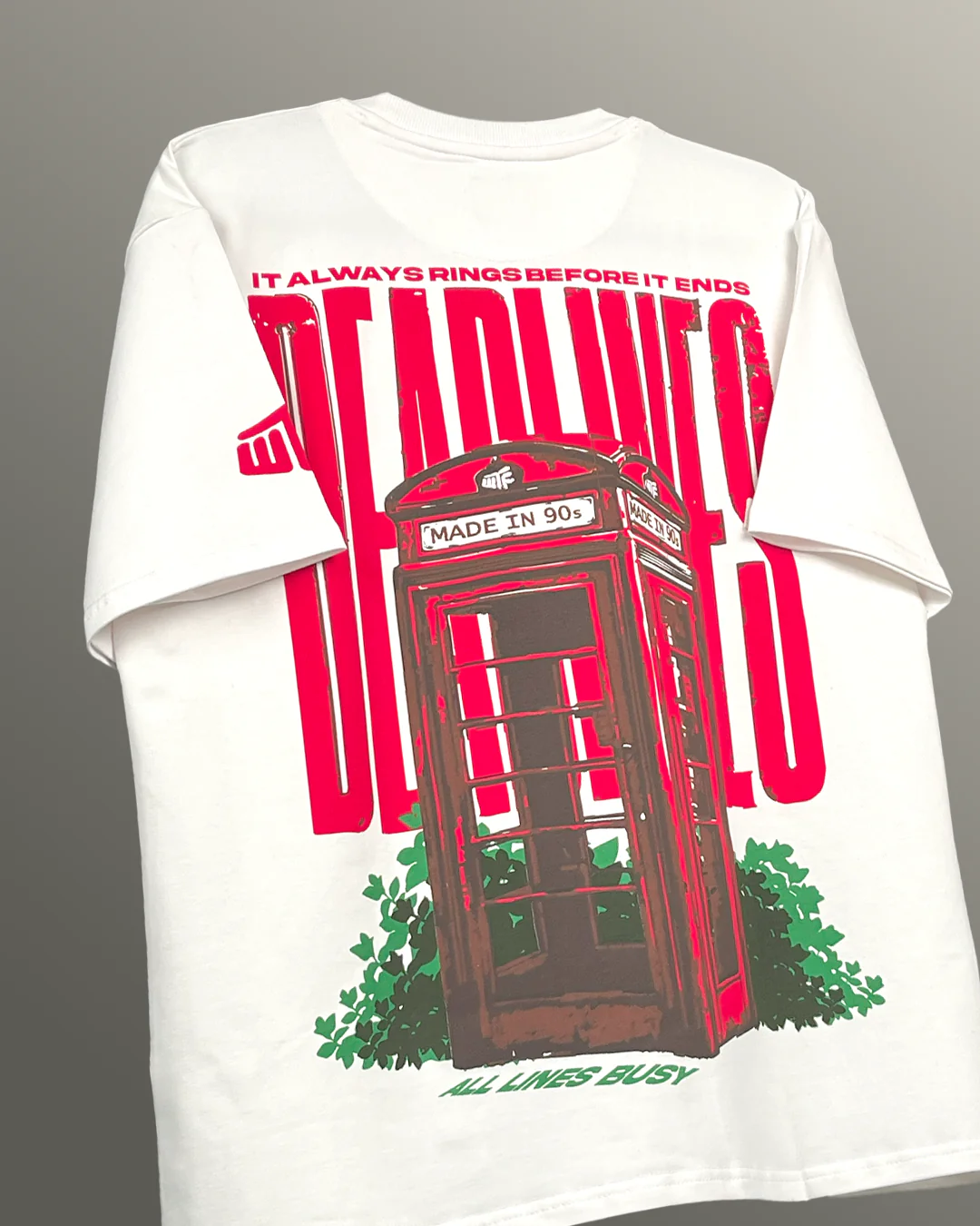 Deadlines Heavyweight White T-Shirt - Image 5