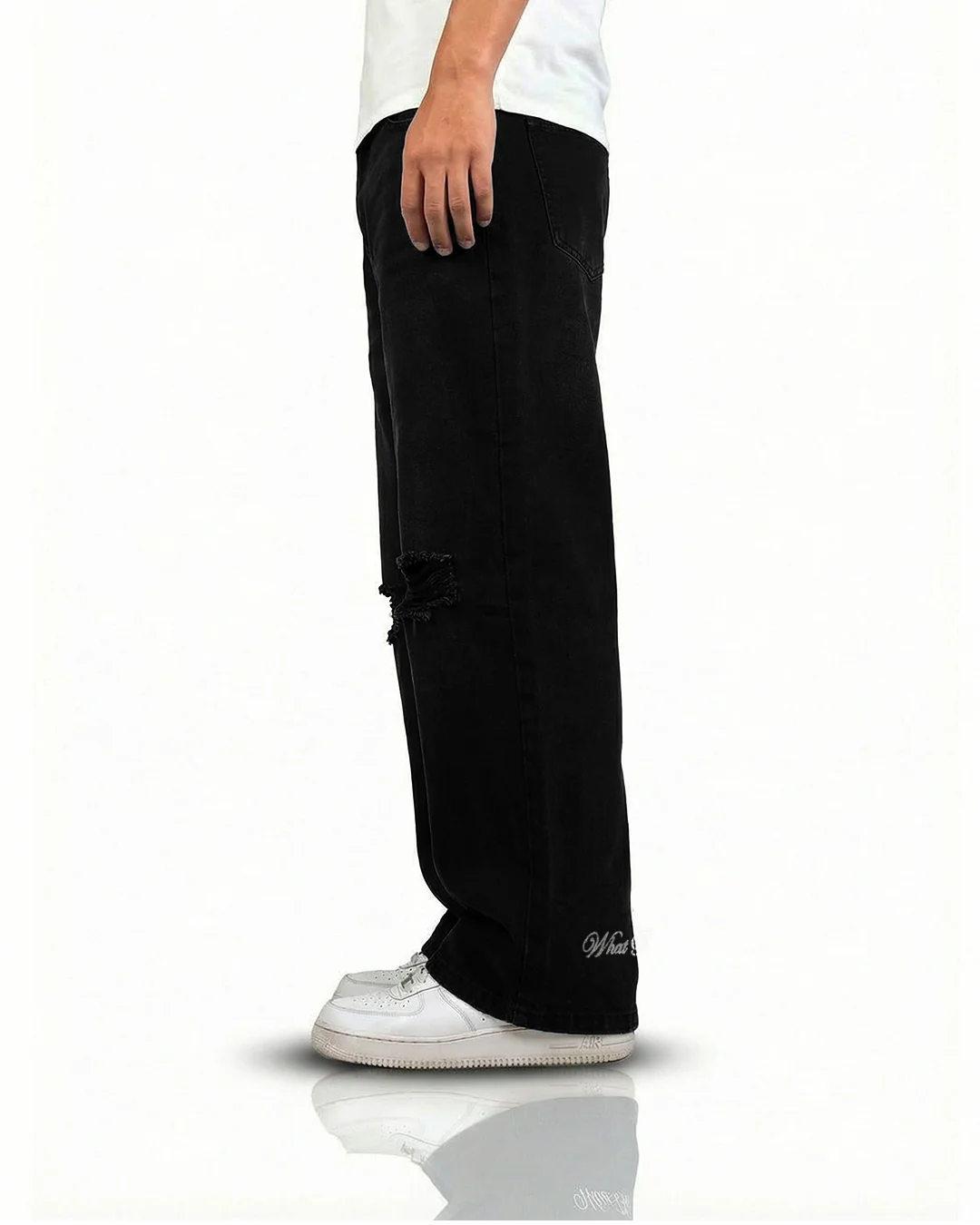 Deep Night Rugged Baggy Jeans - Image 7